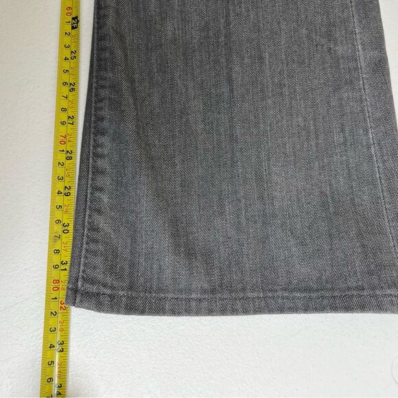 Old Navy Sweetheart Gray Five Pocket Jeans Straight Leg Women 16 Cotton Spandex - Picture 12 of 14